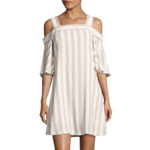 Striped Off-Shoulder Dress